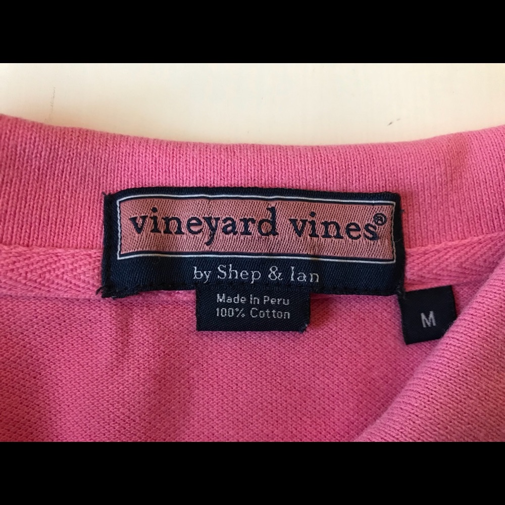 Vineyard Vines Pink Polo T-Shirt - Picture 4 of 6